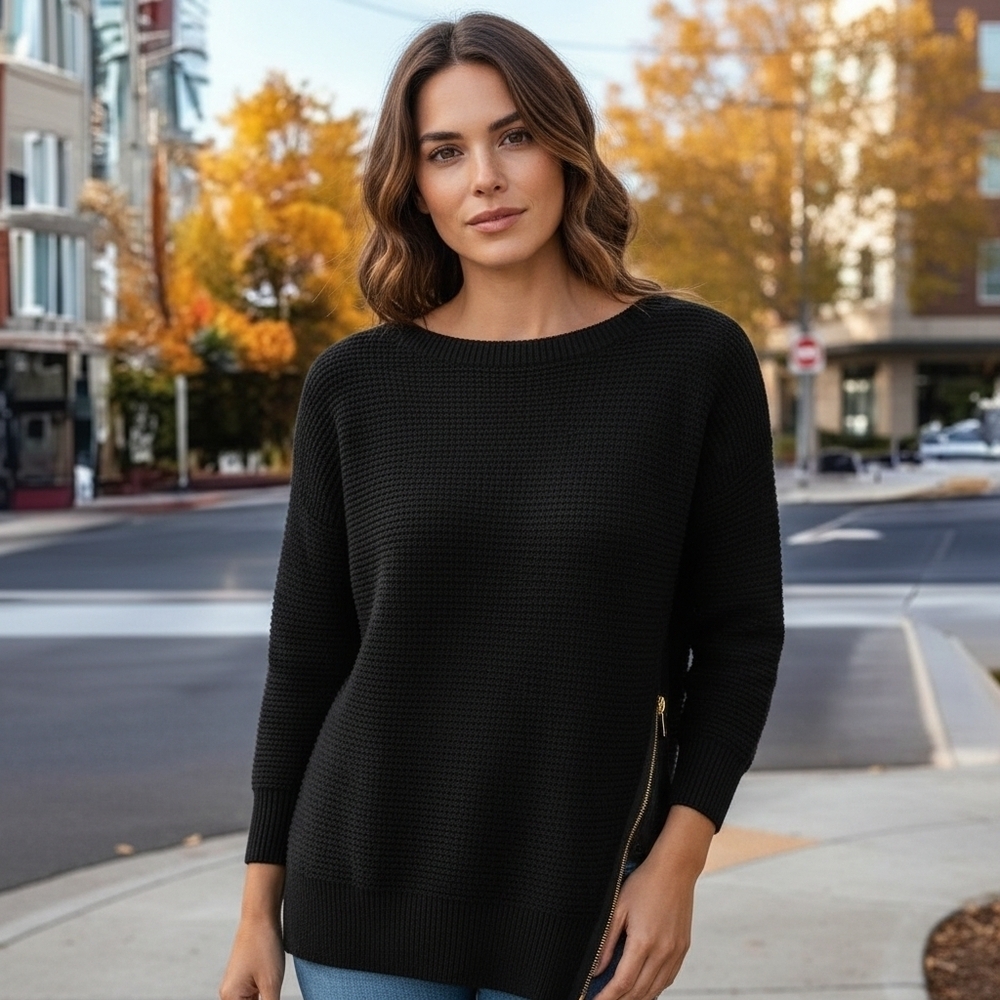 Michael Kors Black Crew Neck Sweater